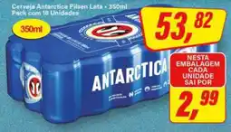 Rede Supermarket Cerveja Antarctica Pilsen Lata - 350ml oferta
