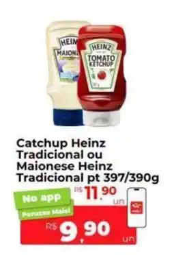 Peruzzo Catchup Heinz ou Maionese Heinz Tradicional oferta