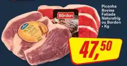 Rede Supermarket Picanha Bovina Fatiada Naturafrig ou Bordon oferta