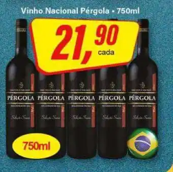 Rede Supermarket Vinho Nacional Pérgola oferta