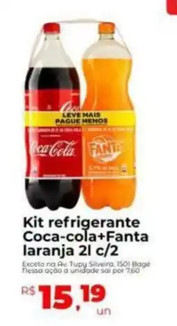 Peruzzo Kit refrigerante Coca-cola+Fanta laranja oferta