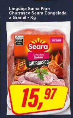 Rede Supermarket Linguiça Suína Para Churrasco Seara Congelada a Granel oferta