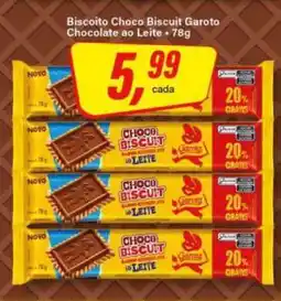 Rede Supermarket Biscoito Choco Biscuit Garoto oferta
