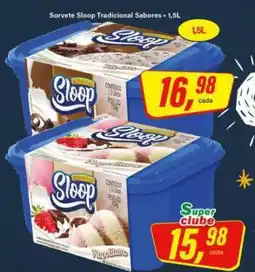Rede Supermarket Sorvete Sloop Tradicional Sabores oferta