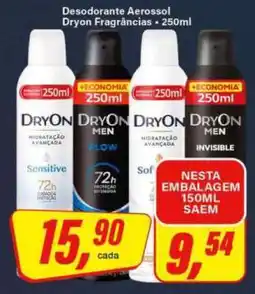 Rede Supermarket Desodorante Aerossol Dryon Fragrâncias oferta