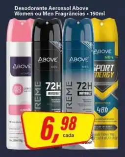 Rede Supermarket Desodorante Aerossol Above oferta