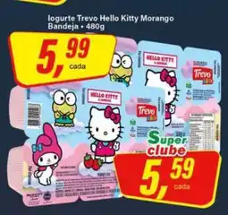 Rede Supermarket Iogurte Trevo Hello Kitty Morango oferta