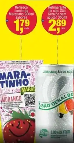 Frangolândia Refresco com fruta Maratinho sabores oferta