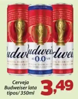 Confiança Supermercados Cerveja Budweiser lata oferta