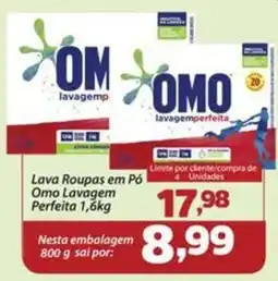 Confiança Supermercados Lava Roupas em Pó Omo Lavagem Perfeita oferta