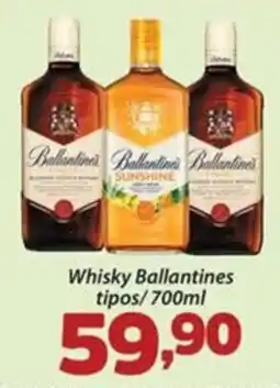 Confiança Supermercados Whisky Ballantines tipos oferta