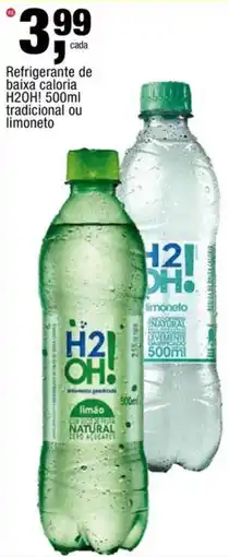 Frangolândia Refrigerante de baixa caloria h2oh! tradicional ou limoneto oferta