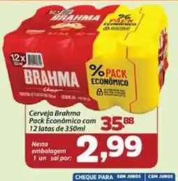 Confiança Supermercados Cerveja brahma oferta