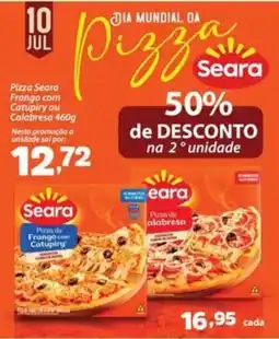 Confiança Supermercados Pizza Seara Frango com Catupiry ou Calabresa oferta