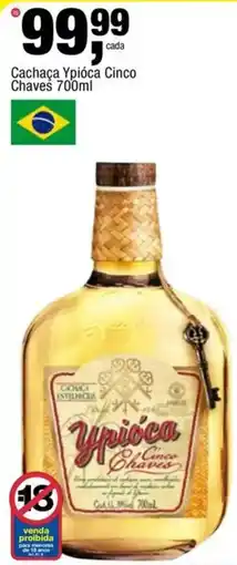 Frangolândia Cachaça Ypióca Cinco Chaves oferta