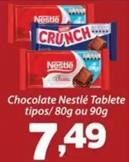 Confiança Supermercados Chocolate Nestlé Tablete tipos oferta