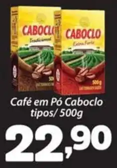 Confiança Supermercados Café em Pó Caboclo tipos oferta