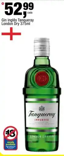 Frangolândia Gin inglês Tanqueray London Dry oferta