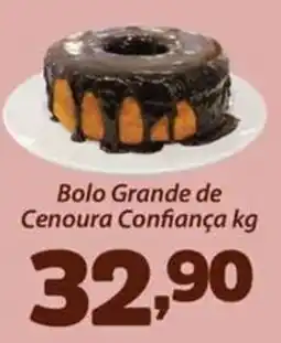 Confiança Supermercados Bolo Grande de Cenoura Confiança oferta