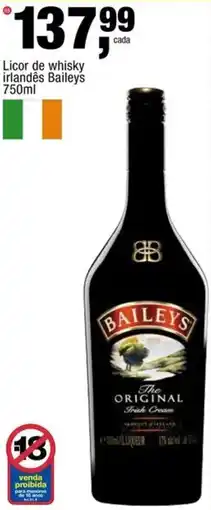 Frangolândia Licor de whisky irlandês baileys oferta
