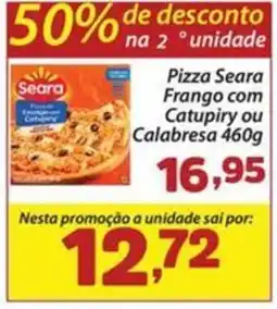 Confiança Supermercados Pizza Seara Frango com Catupiry ou Calabresa oferta