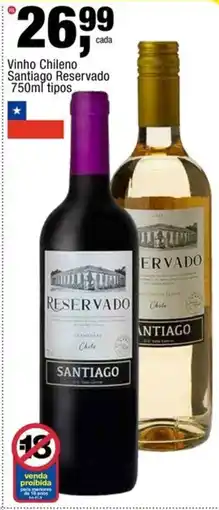 Frangolândia Vinho Chileno Reservado oferta