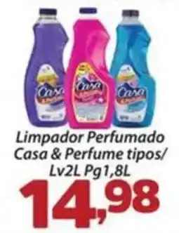 Confiança Supermercados Limpador Perfumado Casa & Perfume tipos oferta