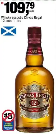 Frangolândia Whisky escocês chivas regal 12 anos oferta