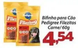 Confiança Supermercados Bifinho para Cão Pedigree Filezitos Carne oferta