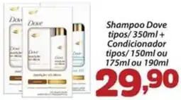 Confiança Supermercados Shampoo Dove tipos oferta