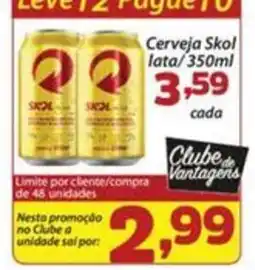 Confiança Supermercados Cerveja skol lata oferta