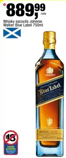 Frangolândia Whisky escocês Johnnie Walker Blue Label oferta