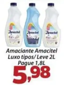 Confiança Supermercados Amaciantes amacitel luxo tipos oferta