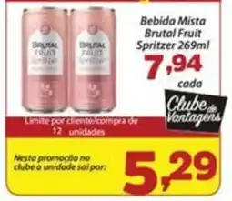 Confiança Supermercados Bebida Mista Brutal Fruit Spritzer oferta