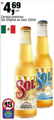 Frangolândia Cerveja premium sol original ou zero oferta