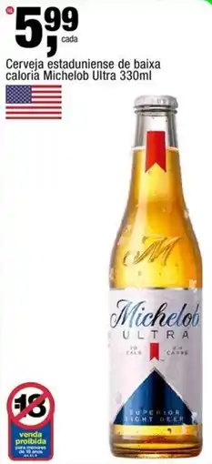 Frangolândia Cerveja estadunidense de baixa caloria michelob ultra oferta