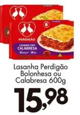 Confiança Supermercados Lasanha perdigão bolonhesa ou calabresa oferta