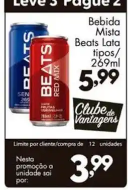 Confiança Supermercados Bebida Mista Beats Lata oferta