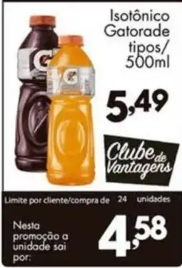 Confiança Supermercados Isotônico Gatorade tipos oferta