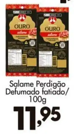 Confiança Supermercados Salame Perdigão Defumado fatiado oferta