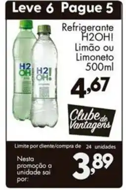 Confiança Supermercados Refrigerante H2OH! Limão ou Limoneto oferta