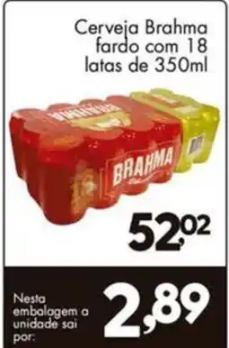 Confiança Supermercados Cerveja Brahma fardo oferta