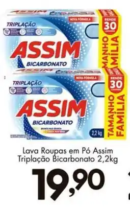 Confiança Supermercados Lava Roupas em Pó Assim Triplaçã0 Bicarbonato oferta