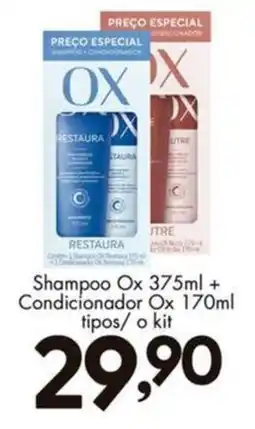 Confiança Supermercados Shampoo Ox + Condicionador Ox oferta