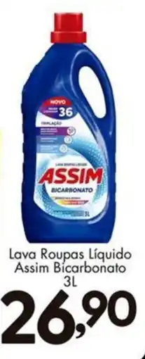 Confiança Supermercados lava roupas liquido assim bicarbonato oferta