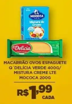 DB Supermercados Macarrão ovos espaguete q' delícia verde oferta