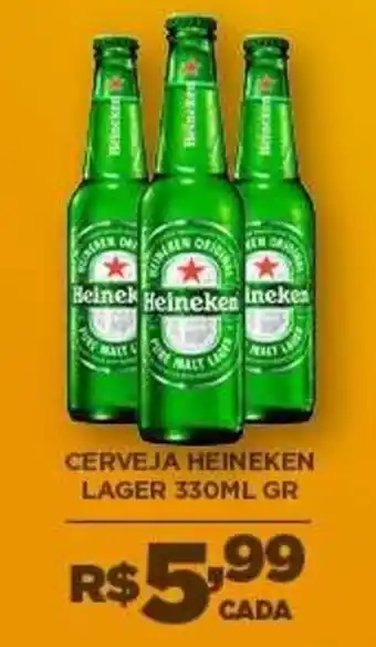 DB Supermercados Cerveja heineken lager oferta