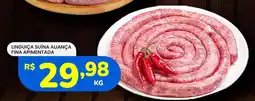 Supermercado Bergamini Linguiça suína aliança fina apimentada oferta
