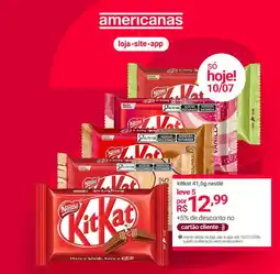 Lojas Americanas kitkat 41,5g nestlé oferta