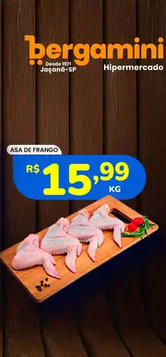 Supermercado Bergamini asa de frango oferta